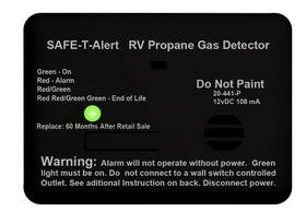 Suporte de superfície Safe T Alert Mini LP para alarme de gás preto