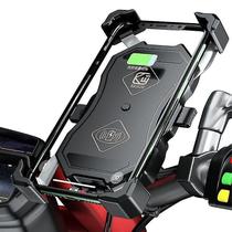Suporte de suporte para carregador sem fio Qi para motocicleta com USB QC3.0 Suporte de suporte para carregador sem fio Qi para motocicleta com USB QC3.0