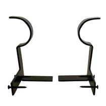 Suporte de suportes de haste de cortina de suspensão única no suporte de haste de cortina de moldura de janela