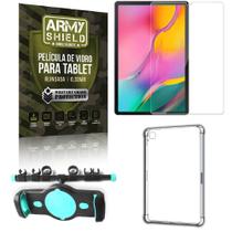 Suporte de Tablet para Carro Samsung A 10.1 T510/T515 + Capinha Antishock + Pelicula Armyshield