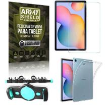 Suporte de Tablet para Carro Samsung S6 Lite 10.4 P610/P615 +Capinha Antishock + Pelicula Armyshield