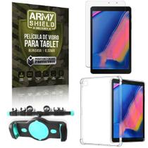 Suporte de Tablet para Carro Samsung Tab A S Pen P200/P205 + Capinha Antishock + Pelicula Armyshield
