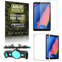 Suporte de Tablet para Carro Samsung Tab A T290/T295 + Capinha Antishock + Pelicula Armyshield