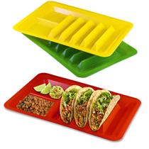 Suporte de taco BNYD Colorido, pacote com 3 cores variadas, plástico Suporte de taco BNYD Colorido, pacote com 3 cores variadas, plástico