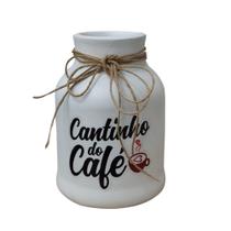 Suporte De Talheres Com Frase Cantinho Do Café - Utensílio De Cozinha E Decoração Suporte De Talheres Com Frase Cantinho Do Café - Utensílio De Cozinha E Decoração