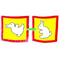 Suporte de tecido quadrado de seda engraçado Magic Trick Rabbit to Duck