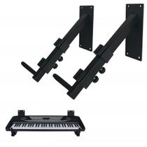 Suporte de Teclado BAODASAI com Braços Ajustáveis para Montagem na Parede 25-41 cm Suporte de Teclado BAODASAI com Braços Ajustáveis para Montagem na Parede 25-41 cm