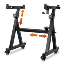 Suporte de teclado STRICH SKT-02S Heavy Duty com rodas e almofadas