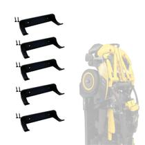 Suporte de tela de parede para Lego Technic Racecars, pacote com 5, preto