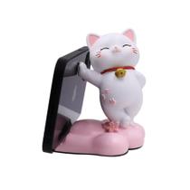 Suporte de telefone Amamcy Cute Cat Desk Ornament Resin