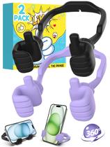 Suporte de telefone CALDEVER Thumbs Up 360 Rotation, pacote com 2