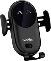 Suporte de telefone de carro sem fio inteligente para carregamento de 10 W Suporte de telefone de carro sem fio inteligente para carregamento de 10 W