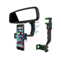Suporte De Telefone De Espelho Retrovisor De Carro Universal Cor verde