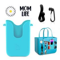 Suporte de telefone de silicone Oudizz para bolsas pantanosas com pingentes