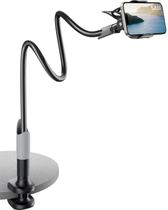 Suporte de telefone Gooseneck Bed SAIJI Flexible Long Arm preto