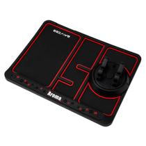 Suporte de telefone GPS para painel de carro 4 em 1, antiderrapante, vermelho Suporte de telefone GPS para painel de carro 4 em 1, antiderrapante, vermelho