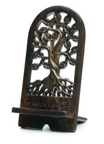Suporte de telefone Handicraftviet Wooden Tree of Life gravado Suporte de telefone Handicraftviet Wooden Tree of Life gravado