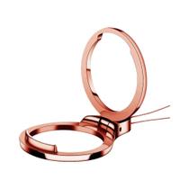 Suporte De Telefone Metálico 2 Em 1 Com Cordão E Anel Giratório 360 Graus Suporte De Telefone Metálico 2 Em 1 Com Cordão E Anel Giratório 360 Graus