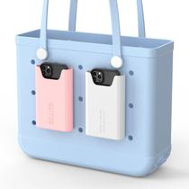 Suporte de telefone para Bogg Bag OUTXE, pacote com 2 unidades, branco e rosa