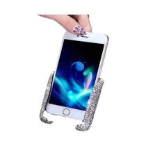 Suporte De Telefone Para Carro Com Cristais De Diamante Para Mulheres, Suporte Universal Com Clipe