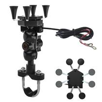 Suporte de telefone para carro com saída de carregador sem fio 5V-2A Suporte de telefone para carro com saída de carregador sem fio 5V-2A