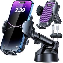 Suporte de telefone para carro HTU 2025 Ultimate 5 em 1 100 kg, sucção, roxo