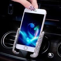 Suporte de telefone para carro SUNCARACCL Bling Mini Dash Air Vent White