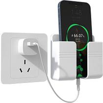 Suporte de Telefone Para Parede Com Adesivo, Carregamento e RV (Branco)