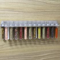 Suporte De Temperos e Ervas de Parede - 25 tubetes - Inox
