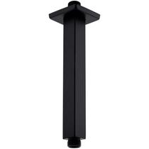 Suporte de teto para braço de chuveiro, 20 cm BESTILL, preto fosco, aço inoxidável