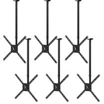 Suporte de Teto para TV 10'' até 60'' com ajuste de ângulos e giro 360º Brasforma SBRP1050 - 6 Unidades