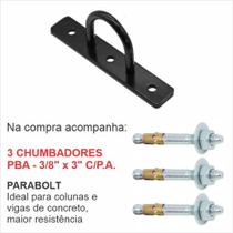 Suporte de Teto Trx Corda Rope Pilates Argola com parabolts - UNIMEC COMPONENTES