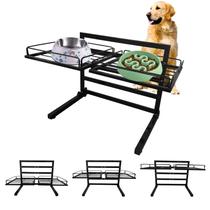 Suporte de tigela elevado para cães Tookincmo com 2 suportes para tigelas Suporte de tigela elevado para cães Tookincmo com 2 suportes para tigelas