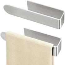 Suporte de toalha de mão Bethom Adhesive de níquel escovado (pacote com 2) Suporte de toalha de mão Bethom Adhesive de níquel escovado (pacote com 2)