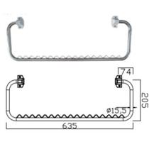 Suporte de toalha de teto dobravel gr-m001d