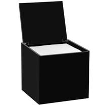 Suporte de toalha facial DELIPPLY descartável acrílico preto