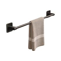 Suporte De Toalhas Adesivo Preto Para Banheiro Sem Furos - Barra De Toalhas