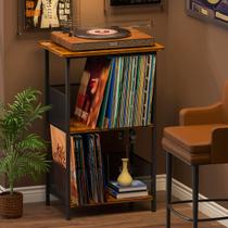 Suporte de toca-discos Honkazita de mesa com mesa de madeira