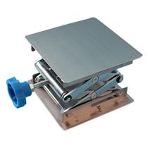 Suporte de tomada de laboratório de aço inoxidável Table Lift Laboratory Mini Scissor Lift Jack 4 x 4"