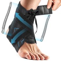 Suporte de tornozelo Rakiie Achilles Tendon para futebol azul L Suporte de tornozelo Rakiie Achilles Tendon para futebol azul L