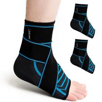 Suporte de tornozelo, suporte para pés, AMITOFO, fascite plantar, preto, azul