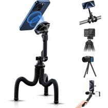 Suporte De Tripé Magnético Flexível Para iPhone 16 15 14 DJI Osmo 360 Câmera De Ação Suporte Para