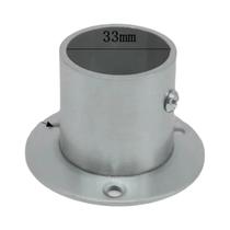 Suporte De Tubo Redondo Em Aço Inoxidável Com Flange Para Varão De Cortina De Guarda-Roupa, Suporte Suporte De Tubo Redondo Em Aço Inoxidável Com Flange Para Varão De Cortina De Guarda-Roupa, Suporte