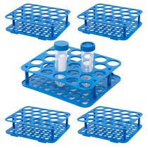 Suporte de tubos de centrífuga CryoKing de 25 poços para frascos de 50 mL x5 azuis