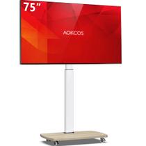 Suporte de TV AOKCOS Rolling para TVs de 43 a 75 polegadas com rotação e inclinação