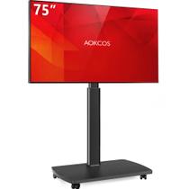 Suporte de TV AOKCOS Rolling para TVs de 43 a 75 polegadas com rotação e inclinação