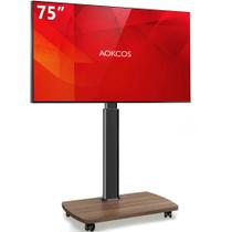 Suporte de TV AOKCOS Rolling para TVs de 43 a 75 polegadas com rotação e inclinação