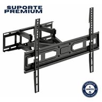 Suporte de TV Articulado de Parede Preto Reforçado para TVs de 37 à 80 Polegadas para Parede Suporte de TV Articulado de Parede Preto Reforçado para TVs de 37 à 80 Polegadas para Parede