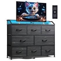Suporte de TV Dresser WLIVE com luzes LED e tomada