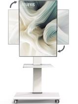 Suporte de TV FITUEYES Rolling Mobile Cart 32-75" com giro de 40